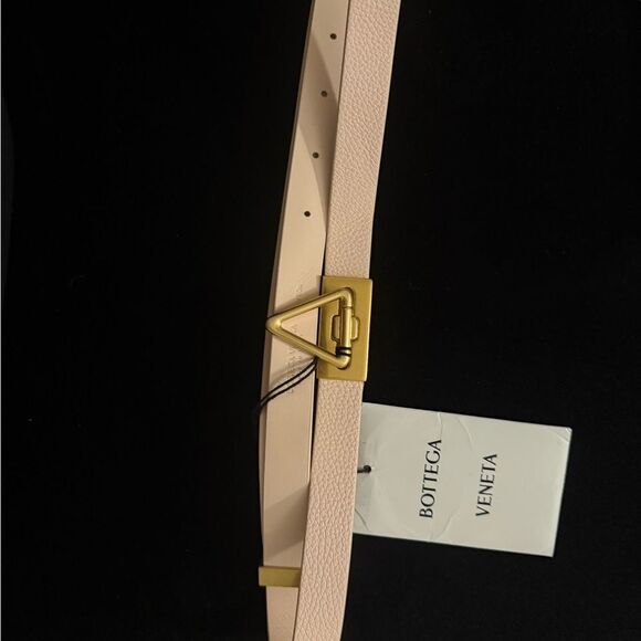 Brand new blush pink  Bottega veneta Belt with Gold Buckle size 75 main image 6